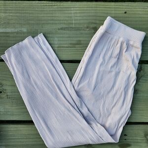 Under the Palms Dusty Blue Pleated Wide-Leg Pants